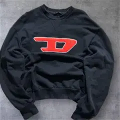 【DIESEL】 スウェット M パイルロゴ Dロゴ S-GINN-DIV