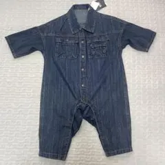 新品未使用タグ付BREEZE デニムカバーオール80㎝
