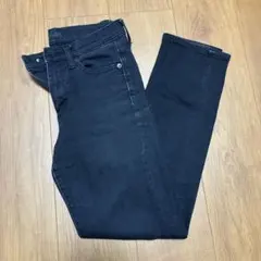 ユニクロ　ブラックデニム　スキニー　24