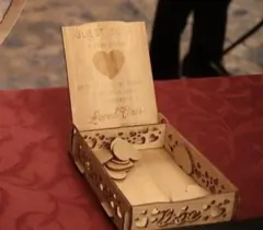 ウェディングドロップス用　ハート型サインプレート