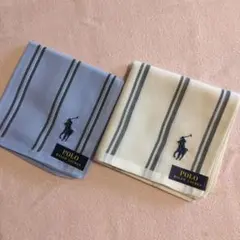 ☆新品未使用☆ポロラルフローレンハンカチ2枚セット(日本製)