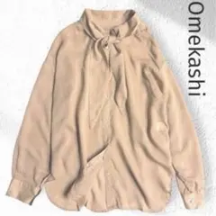 美品✨オメカシ 定価1万 テンセル シアー2WAY ボウタイ ブラウス freeのサムネイル