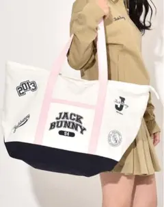 【専用】【新品未使用】ジャックバニー　キャンバストートバッグ 　ゴルフバッグのサムネイル