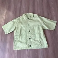 GU ライトグリーン シャツ