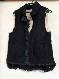 ニット素材ベスト