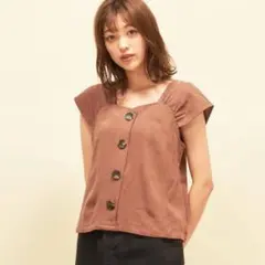 RETRO GIRL麻レーヨンビスチェBLのサムネイル