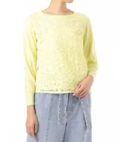 歳末セール‼️クリーニング済】グレースコンチネンタルレースハイゲージニットトップ