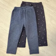 ユニクロ 裏起毛レギンス2本セット