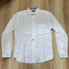 MEN'S MELROSE 長袖シャツ カモフラ柄 ホワイト Mサイズのサムネイル