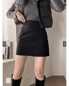 GRL ハイライズミニスカート gm577 ブラック