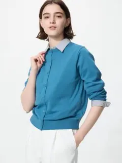 ユニクロ UVカットクルーネックカーディガン