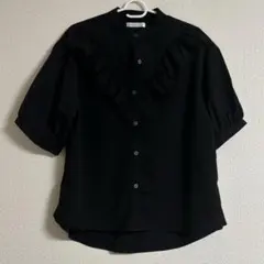 しまむら レース 半袖 トップス ブラウス M