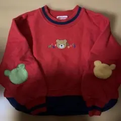 k*i様 miki HOUSE 赤 トレーナー 100