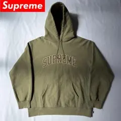 サ*ト様 Supreme パーカー カーキ - メルカリ