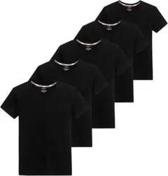 【新品・未使用】インナーシャツ Mサイズ メンズ 肌着 ５枚組 半袖 ブラック