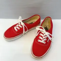 【美品】VANS バンズ スニーカー レッド 23cm 赤 ローカットのサムネイル
