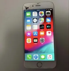iPhone 6 64GB ホワイト ひび割れあり