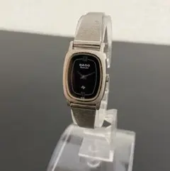 【稼働品】RADO クォーツ 700.9002.2 レディース腕時計 黒文字盤