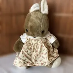 1980年代サンアローsunarrow昭和レトロぬいぐるみウサギ洋服ワンピ付