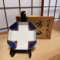 57】源右衛門窯 染錦綾織文 前菜皿 - メルカリ