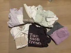 キッズ 女の子 まとめ売り 110 120 トップス レギンス 保育園着 上下