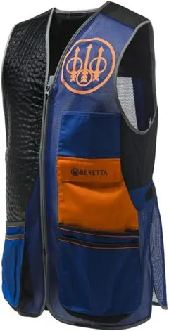 Beretta(ベレッタ) クレー射撃 ベスト S ブルー／オレンジ