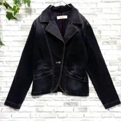 アーヴェヴェ　a.v.v　ジャケット　ジージャン　Ⅿ　ブラック　冬　長袖