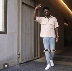 PURPLE BRAND デニムパンツ ダメージ加工 スキニー　サイズ32