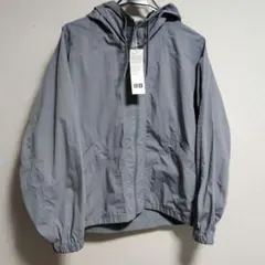 UNIQLO U フーデッドブルゾン　グレー