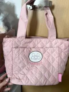 ニャニィニュニェニョン キルティング 2way バッグ ピンク