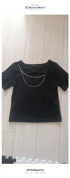 GORGE チェーン付き 半袖 Tシャツ ブラックのサムネイル