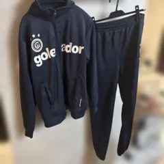 新品】goleador フード付きジャージ ネイビー - メルカリ