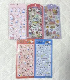 【サンリオシール 5枚セット まとめ売り】キャラクター日焼け・キティ・ポチャッコ