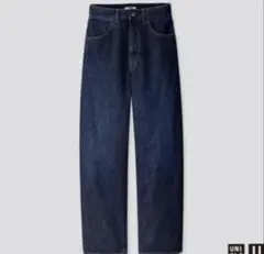 UNIQLO U ワイドフィットカーブジーンズ ブルー 26インチ