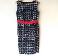 美品 DAMA collection ノースリーブ ワンピース チェック 9AR