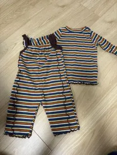 バースデイ　nennen ネネンネウ　ボーダー　サロペット&トップス　80cm