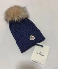 MONCLER ニット手袋 M ネイビー MONCLER ニット手袋 M ネイビー - メルカリ