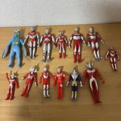 当時物 ウルトラマン ソフビ フィギュア セット11体＋1バルタン星人1体