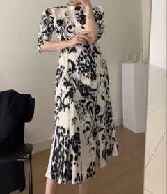 【未使用・新品】Leja ひざ丈ワンピース オケージョンドレス