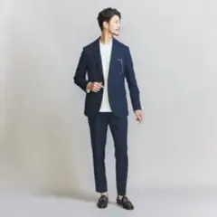 新品未使用 BEAUTY&YOUTH ネイビー カジュアルスーツ セットアップ