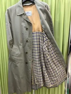 美品　英国製　Aquascutum ステンカラーコート　ライナー付き