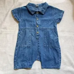 着用回数2回のみ❣️子供服　ロンパース　90cm バースデイ　￼夏服　デニム