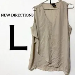 ノースリーブ ベージュ 【L】NEW DIRECTIONS