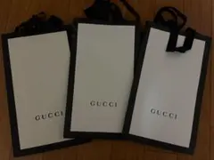 GUCCI 紙袋 3枚セット ホワイト・ブラック