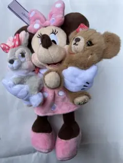 ユニベスティーズ エイン ラビット＆ミニー＆プリン　キーホルダー・キーチェーン