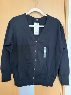 UNIQLO ブラック Vネック カーディガン XL