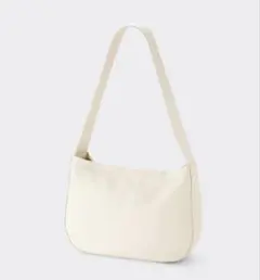 GU レザータッチ ラウンドショルダーバッグ