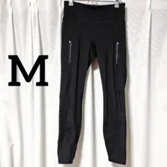 アスレタ 【M】レギンスパンツ テーパード 黒 ポリエステル ヨガ ランニングのサムネイル