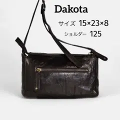 ​ ダコタ Dakota ショルダーバッグ 本革 レザー ブラック 黒 斜め掛け