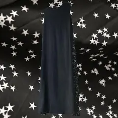 CONVERSE TOKYO サイド星柄プリーツワンピース　モノクロ